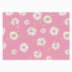 Pink Flowers Large Glasses Cloth (2-side) by NouveauDesign