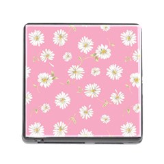Pink Flowers Memory Card Reader (square) by NouveauDesign