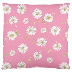 Pink Flowers Large Cushion Case (one Side) by NouveauDesign