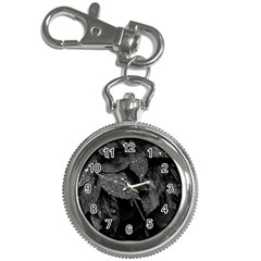 Black and White Leaves Photo Key Chain Watches