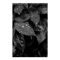 Black and White Leaves Photo Shower Curtain 48  x 72  (Small) 