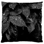 Black and White Leaves Photo Large Cushion Case (One Side) Front