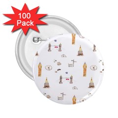 Graphics Tower City Town 2 25  Buttons (100 Pack) 