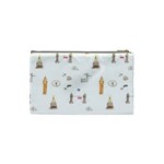 Graphics Tower City Town Cosmetic Bag (Small)  Back