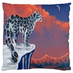 Lion Tigel Chetah Animals Snow Moon Blue Sky Standard Flano Cushion Case (Two Sides) Back