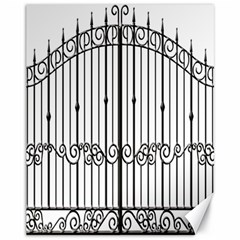 Inspirative Iron Gate Fence Canvas 11  X 14  