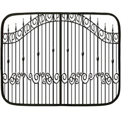 Inspirative Iron Gate Fence Double Sided Fleece Blanket (mini) 