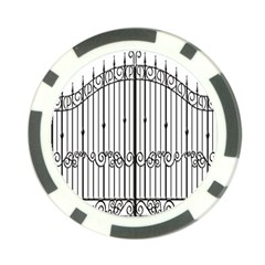 Inspirative Iron Gate Fence Poker Chip Card Guard (10 Pack)