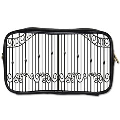 Inspirative Iron Gate Fence Toiletries Bags 2-side