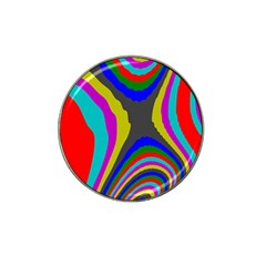 Pattern Rainbow Colorfull Wave Chevron Waves Hat Clip Ball Marker (4 Pack)