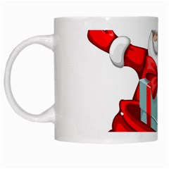 Merry Christmas Santa Claus White Mugs