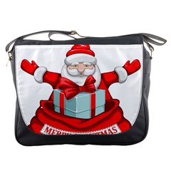 Merry Christmas Santa Claus Messenger Bags