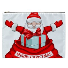 Merry Christmas Santa Claus Cosmetic Bag (xxl) 