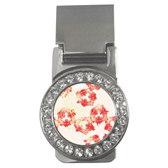 Pattern Flower Red Plaid Green Money Clips (cz) 