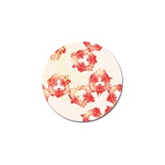 Pattern Flower Red Plaid Green Golf Ball Marker (10 Pack)