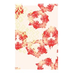 Pattern Flower Red Plaid Green Shower Curtain 48  X 72  (small) 