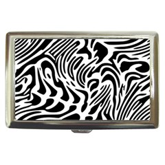 Psychedelic Zebra Pattern Black Cigarette Money Cases