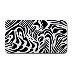 Psychedelic Zebra Pattern Black Medium Bar Mats