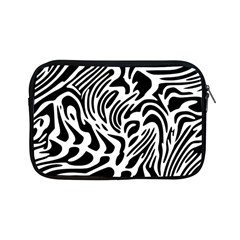 Psychedelic Zebra Pattern Black Apple iPad Mini Zipper Cases