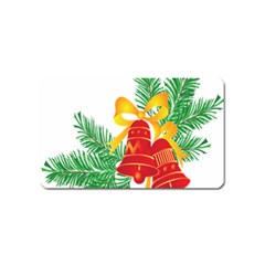 New Year Christmas Bells Tree Magnet (name Card) by Alisyart