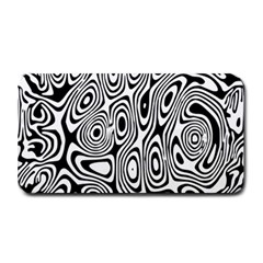 Psychedelic Zebra Black Circle Medium Bar Mats by Alisyart