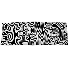 Psychedelic Zebra Black Circle Body Pillow Case Dakimakura (two Sides)