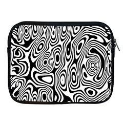 Psychedelic Zebra Black Circle Apple Ipad 2/3/4 Zipper Cases