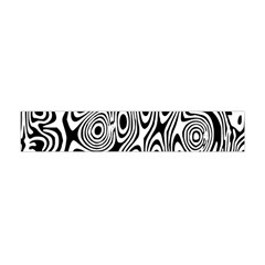 Psychedelic Zebra Black Circle Flano Scarf (mini) by Alisyart