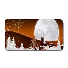 Santa Claus Christmas Moon Night Medium Bar Mats