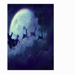 Santa Claus Christmas Night Moon Happy Fly Large Garden Flag (two Sides)