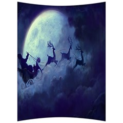 Santa Claus Christmas Night Moon Happy Fly Back Support Cushion by Alisyart