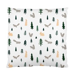 Squirrel Rabbit Tree Animals Snow Standard Cushion Case (two Sides)