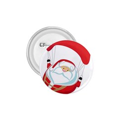 Skydiving Christmas Santa Claus 1 75  Buttons by Alisyart