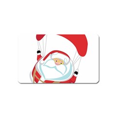 Skydiving Christmas Santa Claus Magnet (name Card) by Alisyart