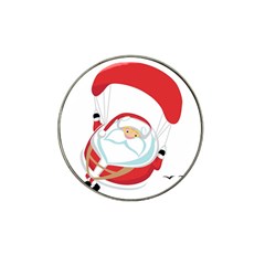 Skydiving Christmas Santa Claus Hat Clip Ball Marker (10 Pack) by Alisyart