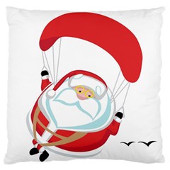 Skydiving Christmas Santa Claus Standard Flano Cushion Case (two Sides) by Alisyart