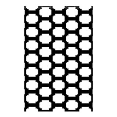 Tile Pattern Black White Shower Curtain 48  X 72  (small) 