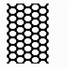 Tile Pattern Black White Large Garden Flag (two Sides) by Alisyart