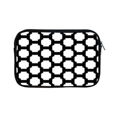 Tile Pattern Black White Apple Ipad Mini Zipper Cases by Alisyart