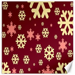 Snowflake Winter Illustration Colour Canvas 16  X 16   by Alisyart