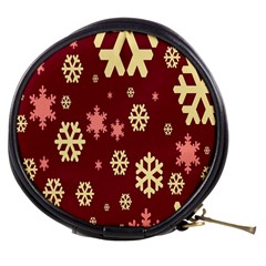 Snowflake Winter Illustration Colour Mini Makeup Bags