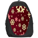 Snowflake Winter Illustration Colour Backpack Bag Front