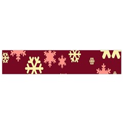 Snowflake Winter Illustration Colour Small Flano Scarf by Alisyart