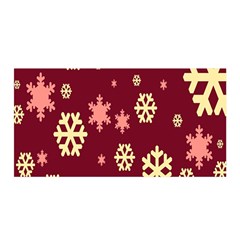 Snowflake Winter Illustration Colour Satin Wrap