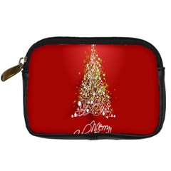 Tree Merry Christmas Red Star Digital Camera Cases