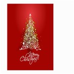 Tree Merry Christmas Red Star Small Garden Flag (Two Sides) Back