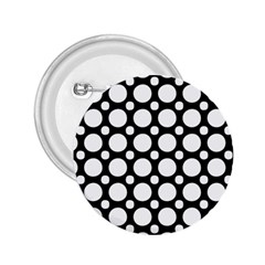 Tileable Circle Pattern Polka Dots 2 25  Buttons