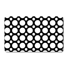 Tileable Circle Pattern Polka Dots Magnet (rectangular) by Alisyart