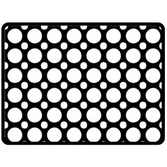 Tileable Circle Pattern Polka Dots Fleece Blanket (large)  by Alisyart