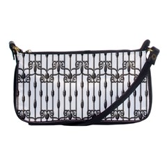 Iron Fence Grey Strong Shoulder Clutch Bags